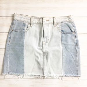 3/$25 PacSun Contrast Paneled Denim Skirt - 27